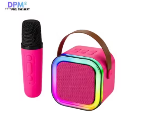 DPM Bluetooth Speaker with Mic, Deep Bass Audio, RGB Lights, AUX Support