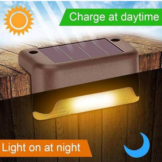 Solar Lights Outdoor Solar Deck Lights Waterproof Solar Fence
Lights LED Stair Lights for Stair Fence Deck Patio Post Railing
Pool Pathway, Warm White Pack of 4