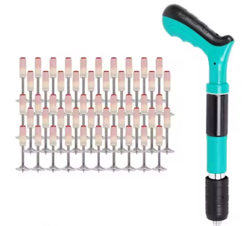 Portable Manual Concrete Nail Gun with 20 Nails,Nail gun,Nail Hammer Gun,20 NAIL PICH FREE.